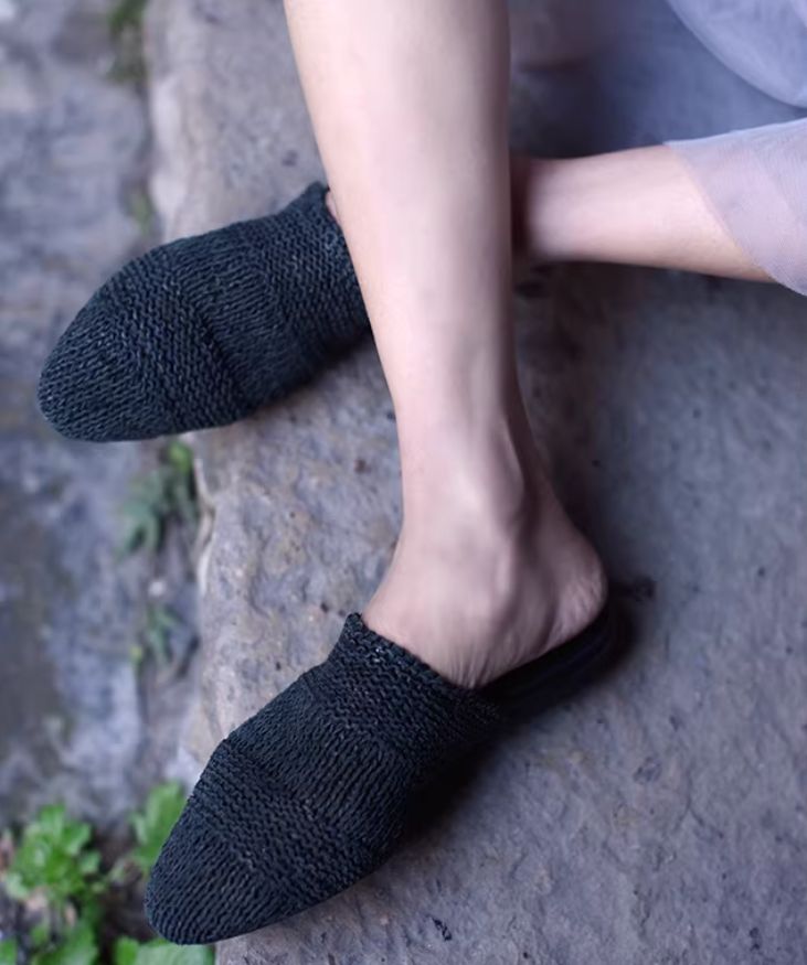 Retro Sheepskin Woven Single Shoes for Women, Soft-soled, Flat shoes, Comfortable for All Seasons, Mother's Shoes