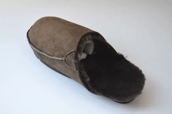 Sheepskin and Genuine Leather Pure Wool Slippers for Women