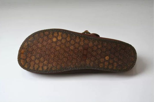 Casual Shoes, Genuine Leather, Flat Sole, Soft Top-Grain Cowhide, Wedge-Shaped Shoes, Women's Daily Versatile,Retro Style