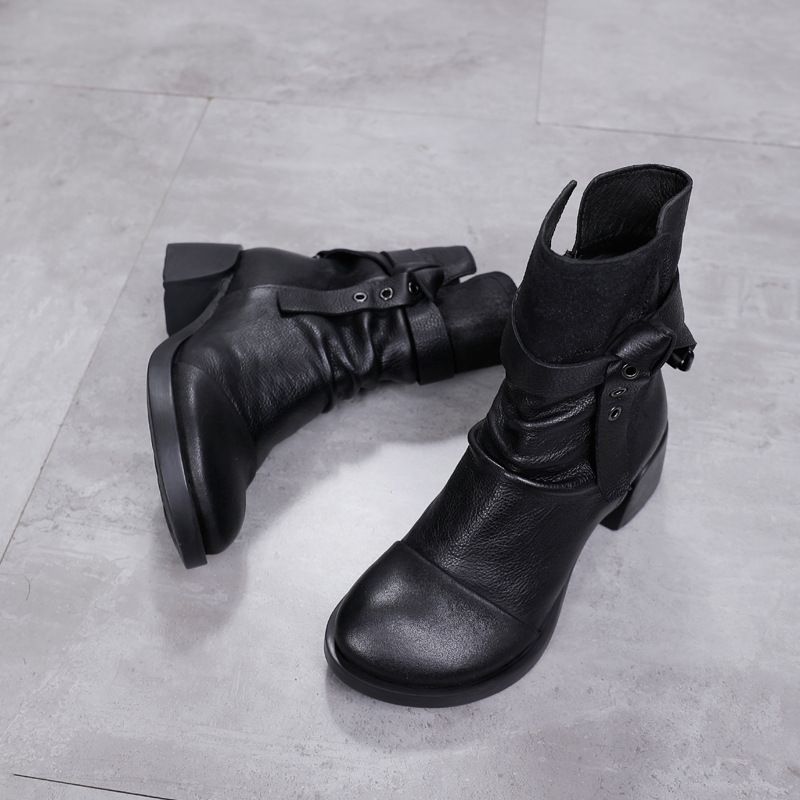 Handmade Vintage Leather Boots for Women