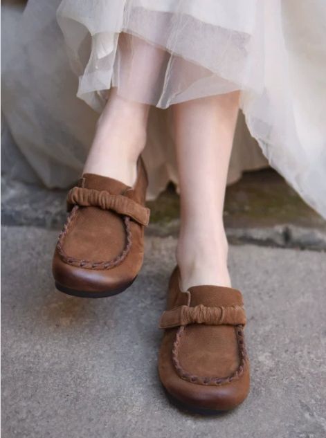 Handmade Leather Loafers fro Women Casual & Elegant
