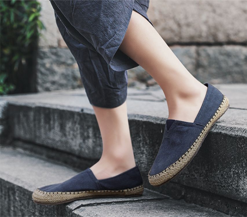 Summer Breathable Men's Casual Linen Shoes Old Beijing Style Men's shoes