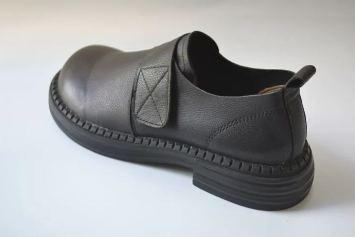 Handmade Leather Shoes for Women Vintage Leather Shoes Loafers for Women