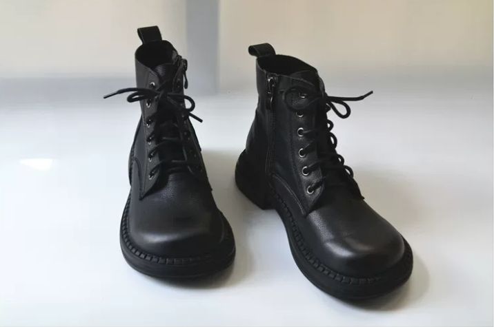 Handmade Leather Shoes for Women Retro Artistic Soft Martin Boots - Genuine Leather - Vintage Colorful Artistic Loose Big-Footed Fat-Toed Short Boots