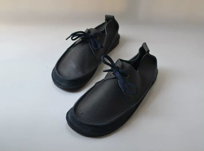 Handmade Leather Flat Shoes for Men
