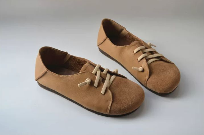 Handmade Leather Flat Shoes for Women