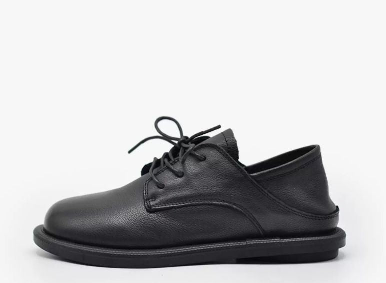 Leather Women's British Flat Shoes Suitable For Two Pairs of Casual shoes Comfortable and Versatile Loafers New Style