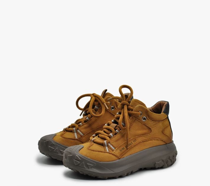 Retro Casual Thick-soled Hiking and Climbing Shoes, Casual Sports Ankle Boots