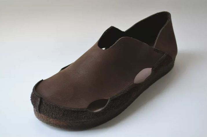 Handmade Leather Flat Shoes Retro Hollowed-Out Casual Leather Shoes