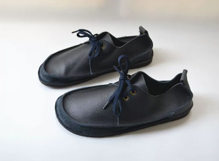 Handmade Leather Flat Shoes for Men
