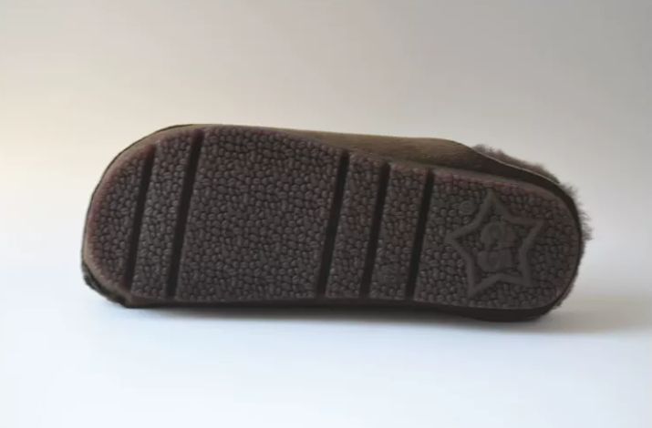 Sheepskin and Genuine Leather Pure Wool Slippers for Women