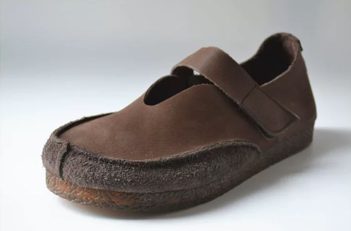 Leather Upper Cowhide Soft-Soled Casual Leather Shoes for Men and Women Retro Mary Jane Style Shoes