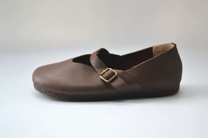 Leather One-piece Mary Jane Shoes for Women, Retro Style