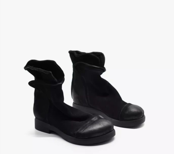 Vintage Martin Boots for Women in Winter handmade Padded Genuine Leather Boots