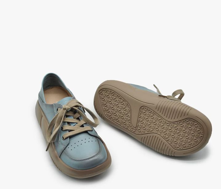 Retro Hong Kong Style Chic Shoes Thick-soled Casual Shoes Sports Shoes Women's Style Genuine Leather
