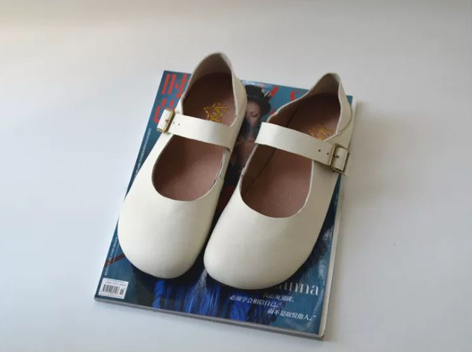 Leather Retro and Elegant Women's Mary Jane Shoes