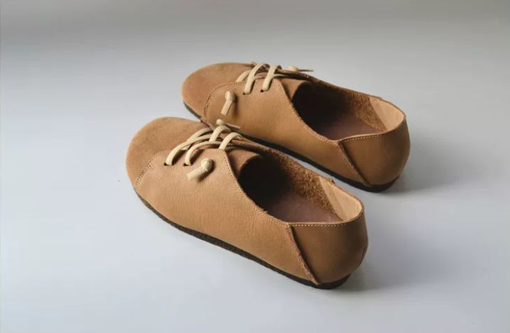 Handmade Leather Flat Shoes for Women