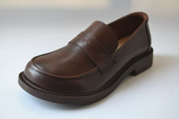 Leather British Style Small Leather Shoes, Top-grade Cowhide Wide-Top shoes, Comfortable Work Shoes