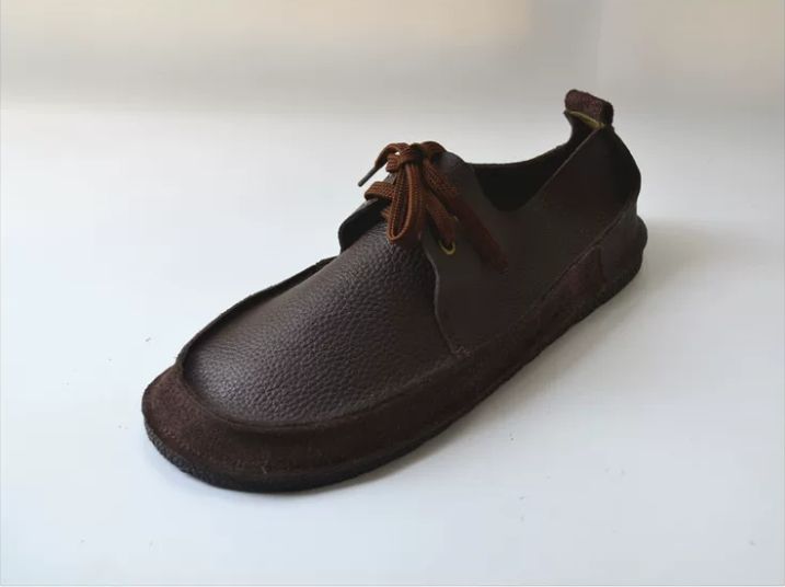 Handmade Leather Flat Shoes for Men