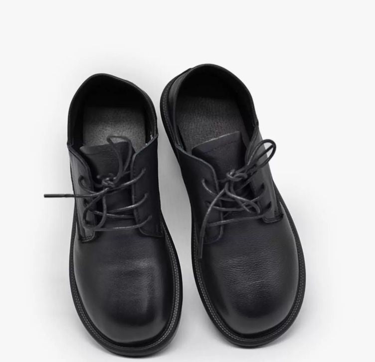Leather Women's British Flat Shoes Suitable For Two Pairs of Casual shoes Comfortable and Versatile Loafers New Style