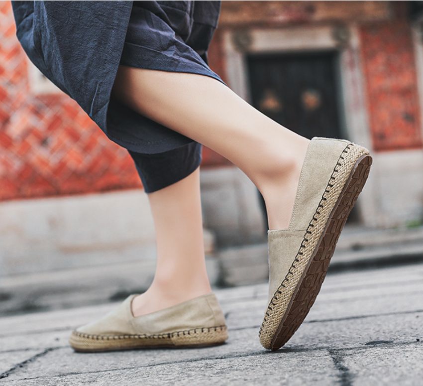 Summer Breathable Men's Casual Linen Shoes Old Beijing Style Men's shoes