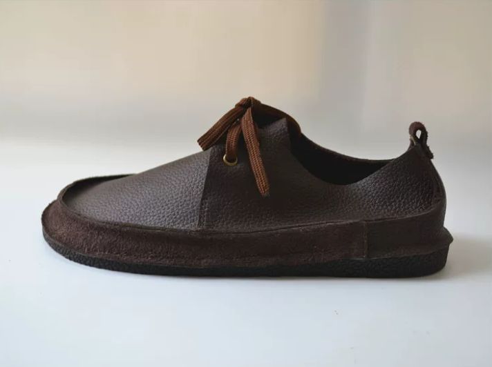 Handmade Leather Flat Shoes for Men