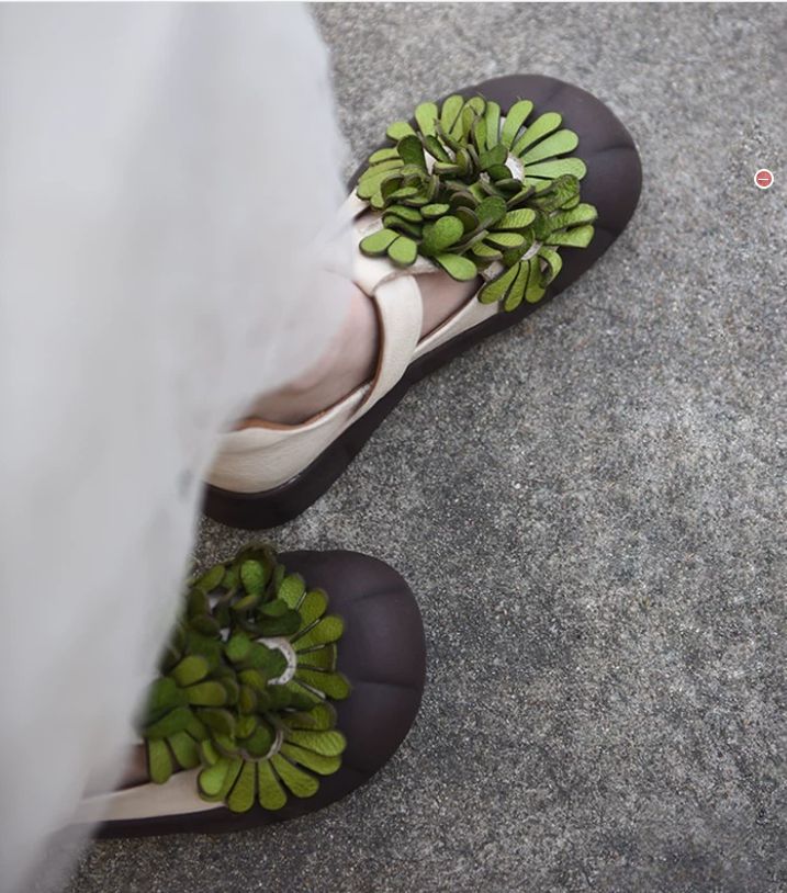 Handmade Leather Mary Jane Shoes For Women Casual & Elegant