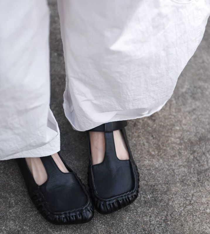 Handmade Leather Mary Jane shoes For Women Casual & Elegant