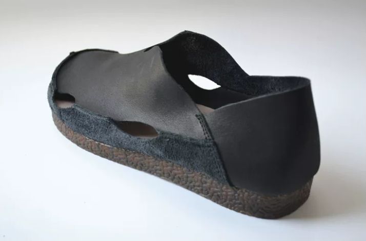 Handmade Leather Flat Shoes Retro Hollowed-Out Casual Leather Shoes