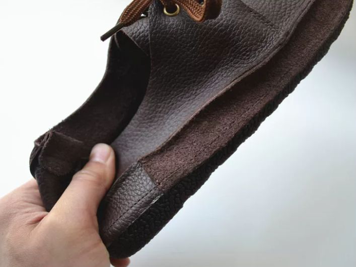 Handmade Leather Flat Shoes for Men
