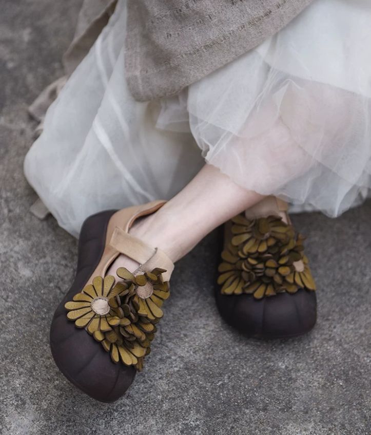 Handmade Leather Mary Jane Shoes For Women Casual & Elegant