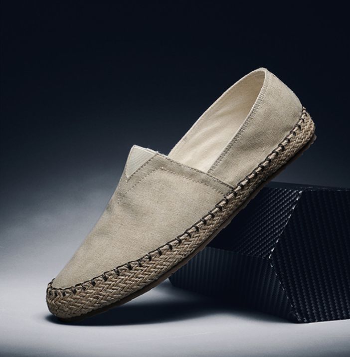 Summer Breathable Men's Casual Linen Shoes Old Beijing Style Men's shoes