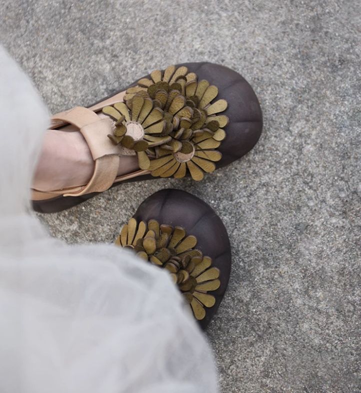Handmade Leather Mary Jane Shoes For Women Casual & Elegant
