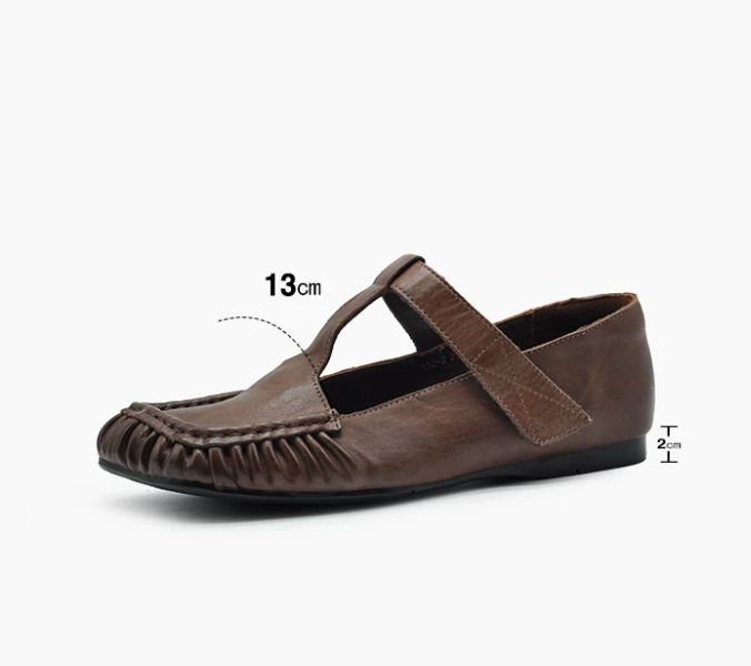 Handmade Leather Mary Jane shoes For Women Casual & Elegant