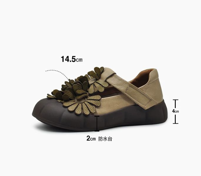 Handmade Leather Mary Jane Shoes For Women Casual & Elegant