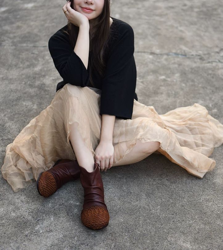 Handmade Leather Boots For Women Comfort for All-Day Wear