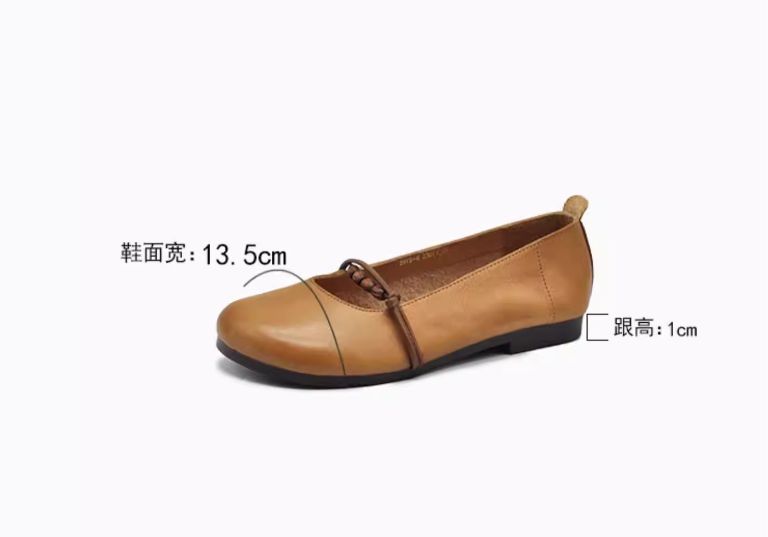 Mary Jane Women's Shoes 2026 New Style Flat Sandals, Slender Toe, Beaded Round Toe Shoes