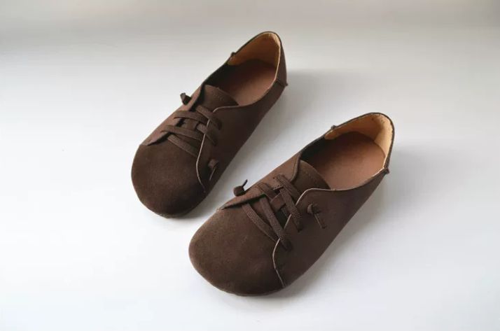 Handmade Leather Flat Shoes for Women