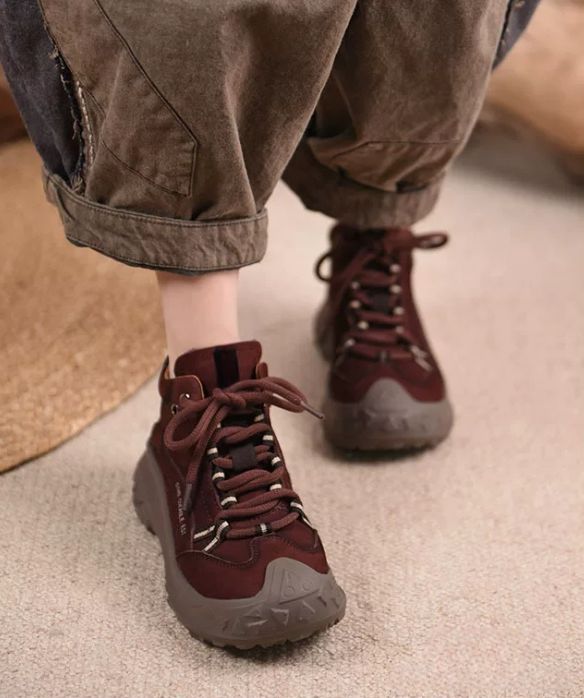 Retro Casual Thick-soled Hiking and Climbing Shoes, Casual Sports Ankle Boots