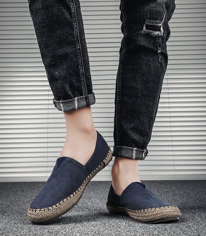 Summer Breathable Men's Casual Linen Shoes Old Beijing Style Men's shoes