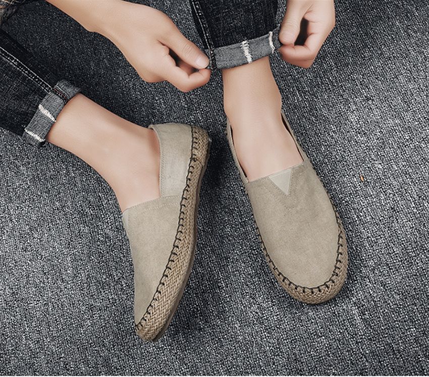 Summer Breathable Men's Casual Linen Shoes Old Beijing Style Men's shoes