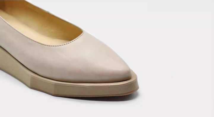 Handmade Leather Shoes for Women in Black/Beige