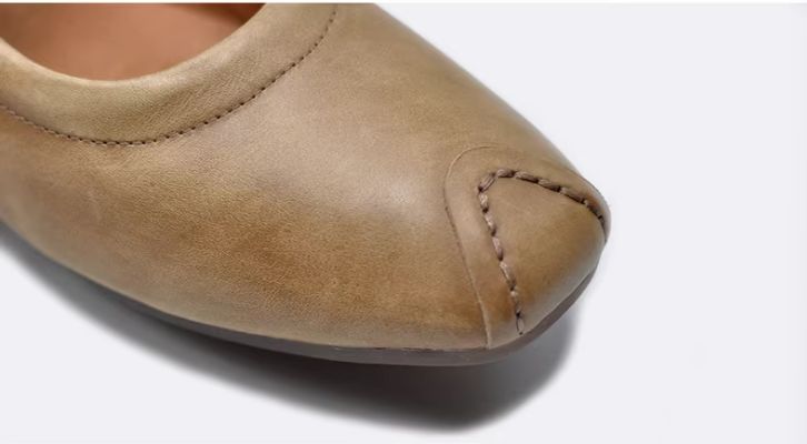 Flat Shoes For Women DIY Braided Leather Low Heel Casual Soft-Topped
