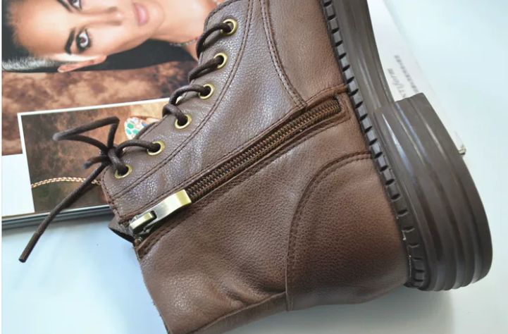 Handmade Leather Shoes for Women Retro Artistic Soft Martin Boots - Genuine Leather - Vintage Colorful Artistic Loose Big-Footed Fat-Toed Short Boots