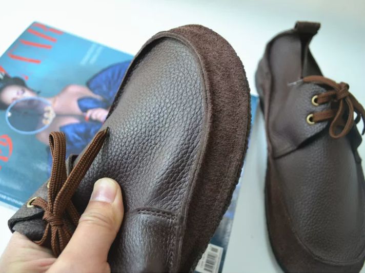 Handmade Leather Flat Shoes for Men