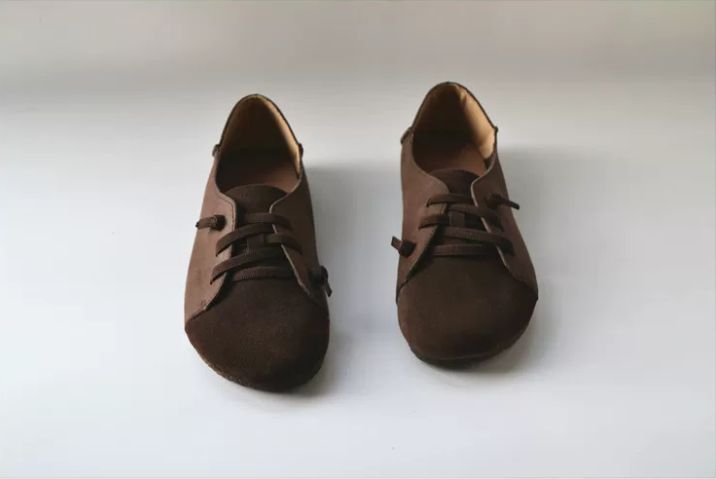 Handmade Leather Flat Shoes for Women