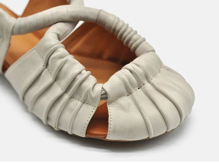 Handmade Vintage Leather Flat Sandals for Women
