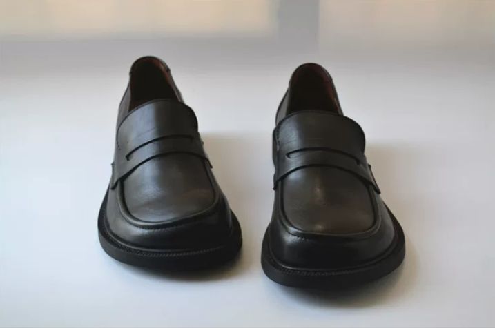Leather British Style Small Leather Shoes, Top-grade Cowhide Wide-Top shoes, Comfortable Work Shoes