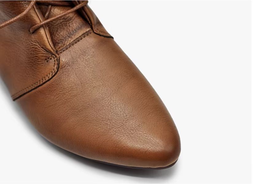Women's Flat Shoes Lace-up Ankle Boots Retro Pointed-Toe Short Boots