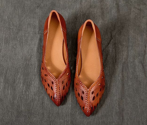 Handmade Leather High-heeled shoes for Women